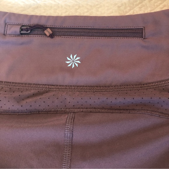 Athleta Run With It 3” Mauve Purple Workout Shorts - Picture 4 of 7